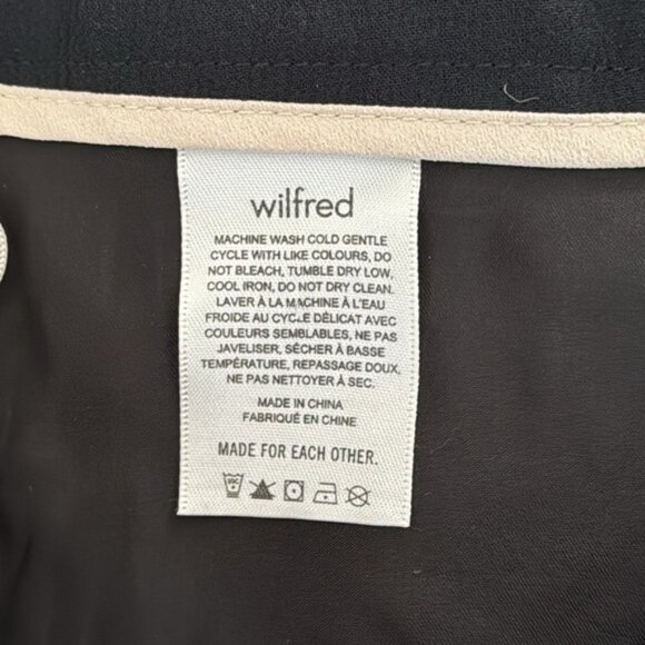 Aritzia Wilfred Black Ankle Length Allant Pants Size 6 - Picture 11 of 12